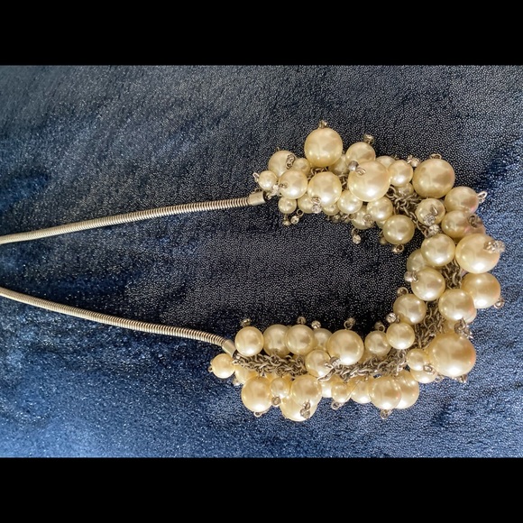 JCrew Pearl Cluster with Cubic Zirconia Necklace - Picture 5 of 6